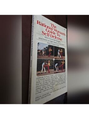 4/$25 Deal! Vintage Red and White Self-Defense Guide Illustration